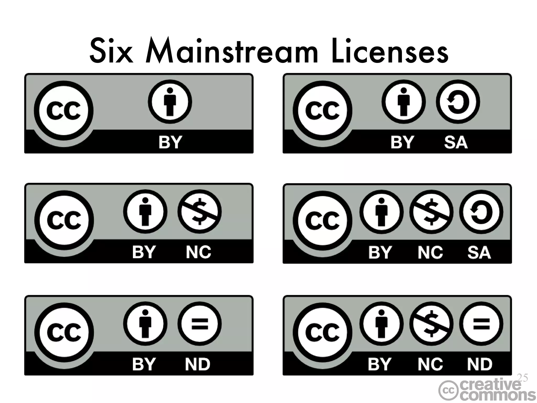 Six Mainstream Licenses 