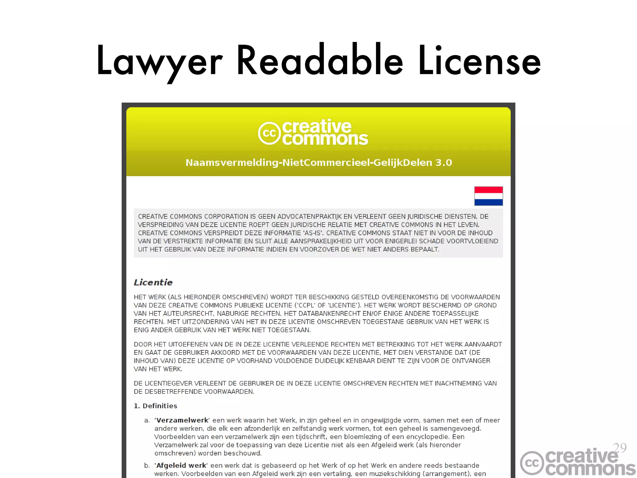 Lawyer Readable License 