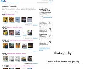 Photography Over a million photos and growing… 