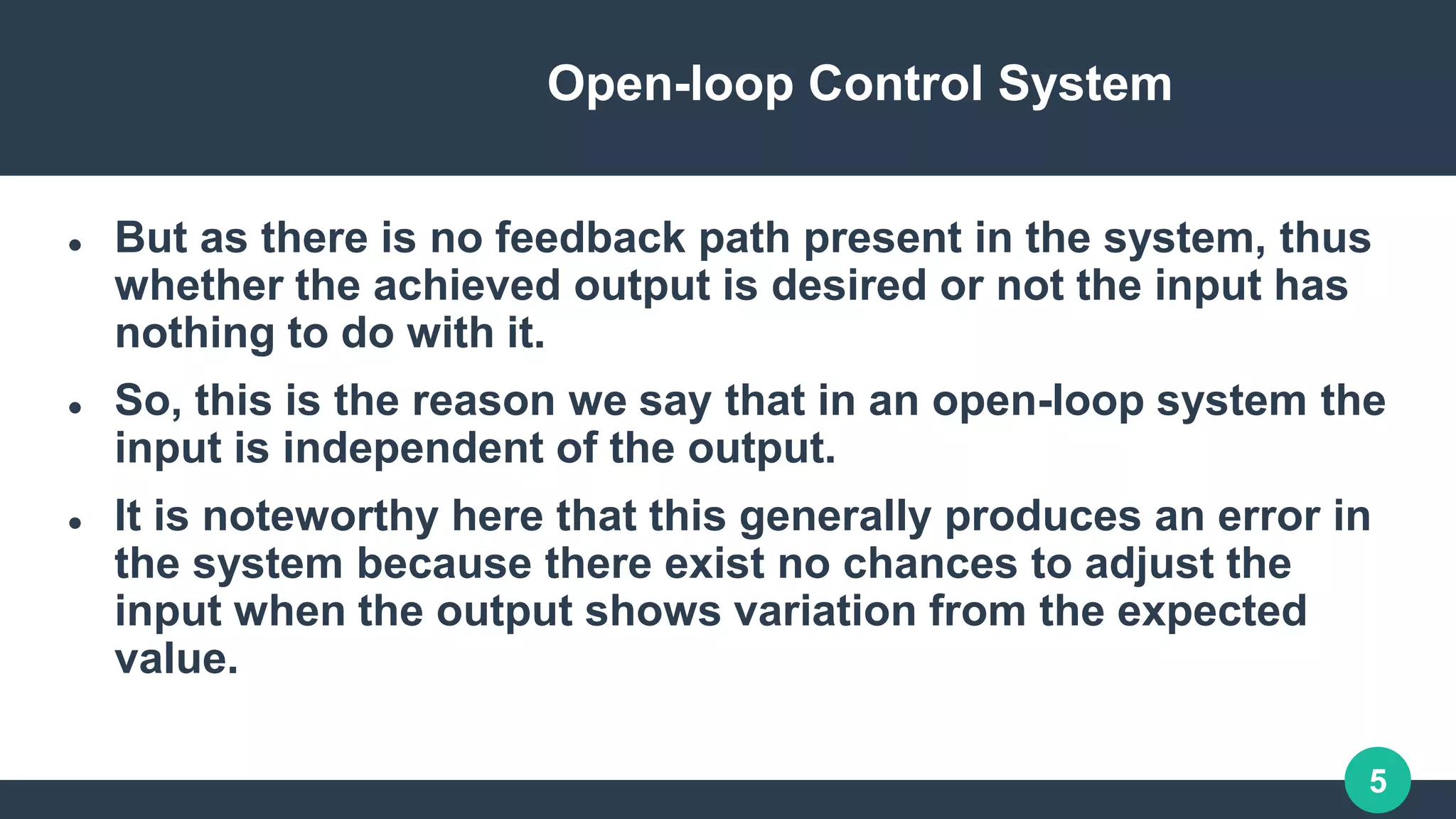 open loop system Control system (Sindhumathy).pptx | Home Appliances ...
