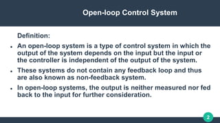 open loop system Control system (Sindhumathy).pptx | Home Appliances ...