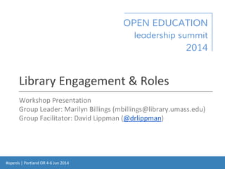 OPEN EDUCATION
leadership summit
2014
 
