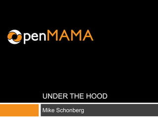 UNDER THE HOOD
Mike Schonberg
 
