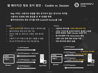 웹 페이지간 정보 유지 방안 - Cookie vs. Session
 