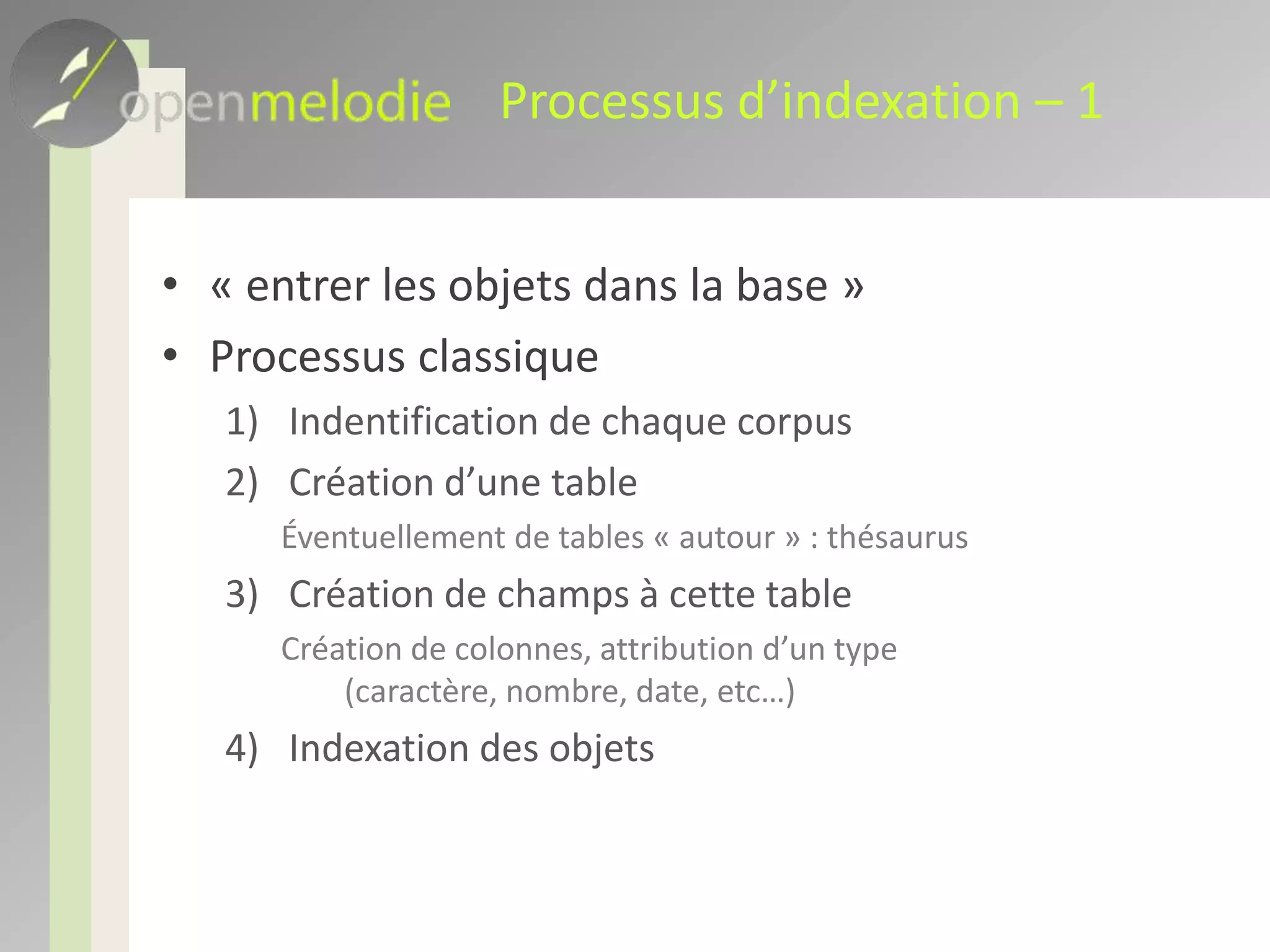 Notion de thésaurus – 1Cas des listes d’autoritéMétal, dénomination