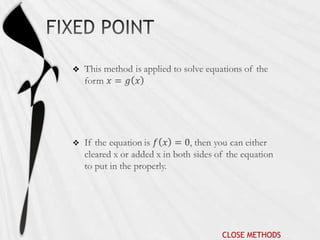 Open methods | PPTX