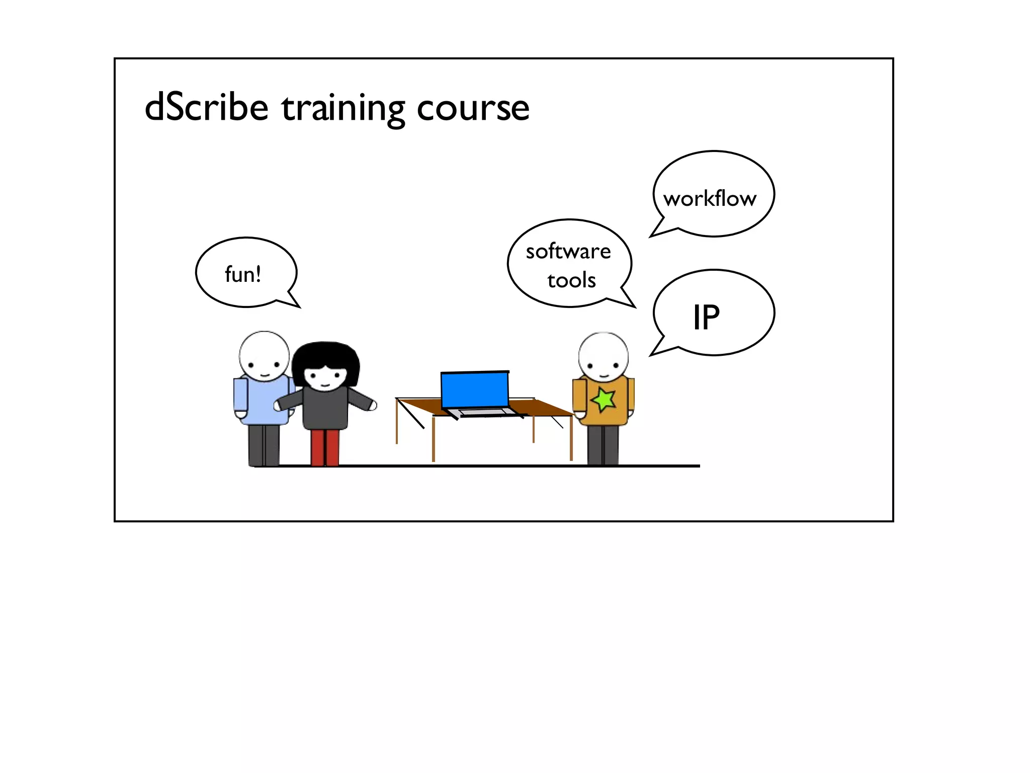 dScribe training course IP   software  tools fun! workflow   
