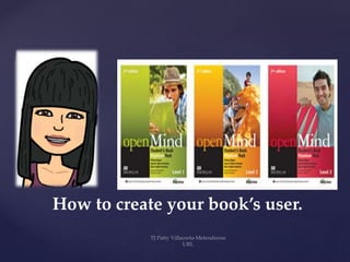How to create your book’s user.
 