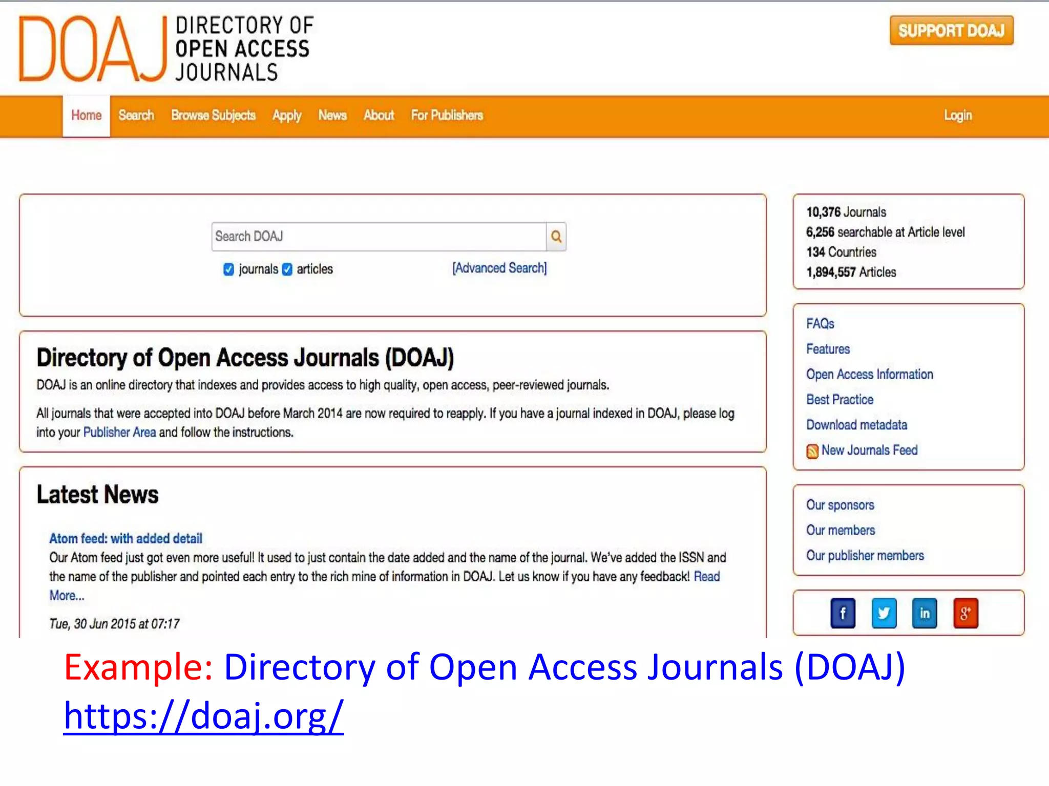 Example: Directory of Open Access Journals (DOAJ)
https://doaj.org/
Let’s work together _ gdoc
 