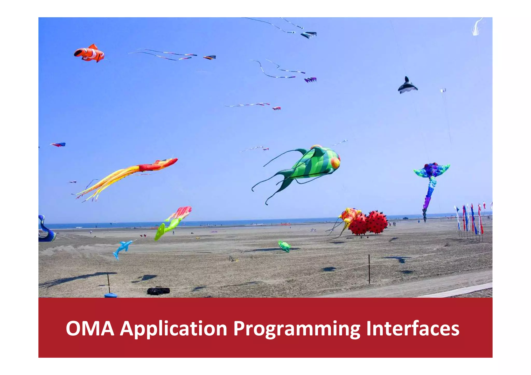 OMA Application Programming Interfaces
                              www.openmobilealliance.org
 