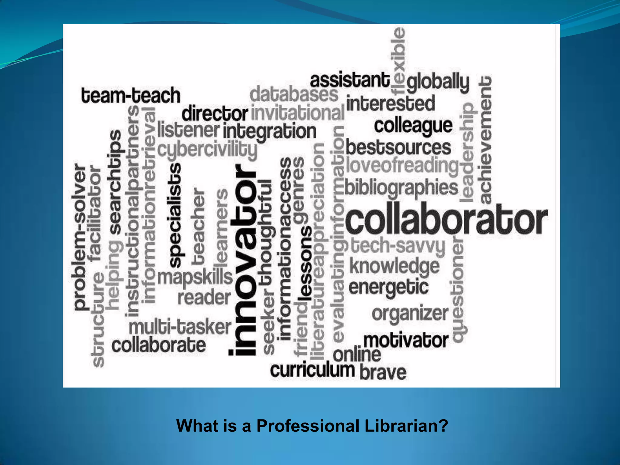 What is a Professional Librarian?