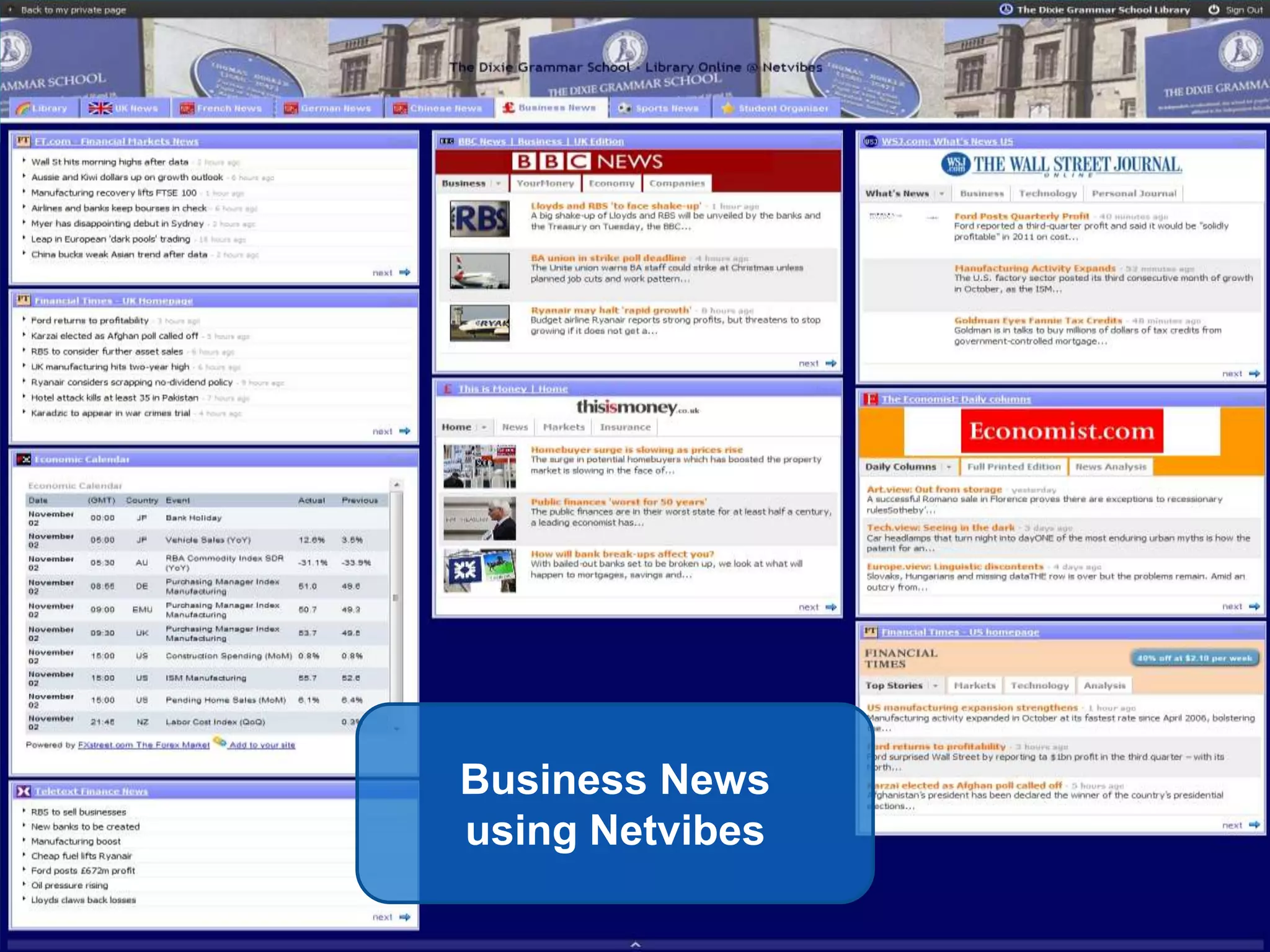 51Business Newsusing Netvibes