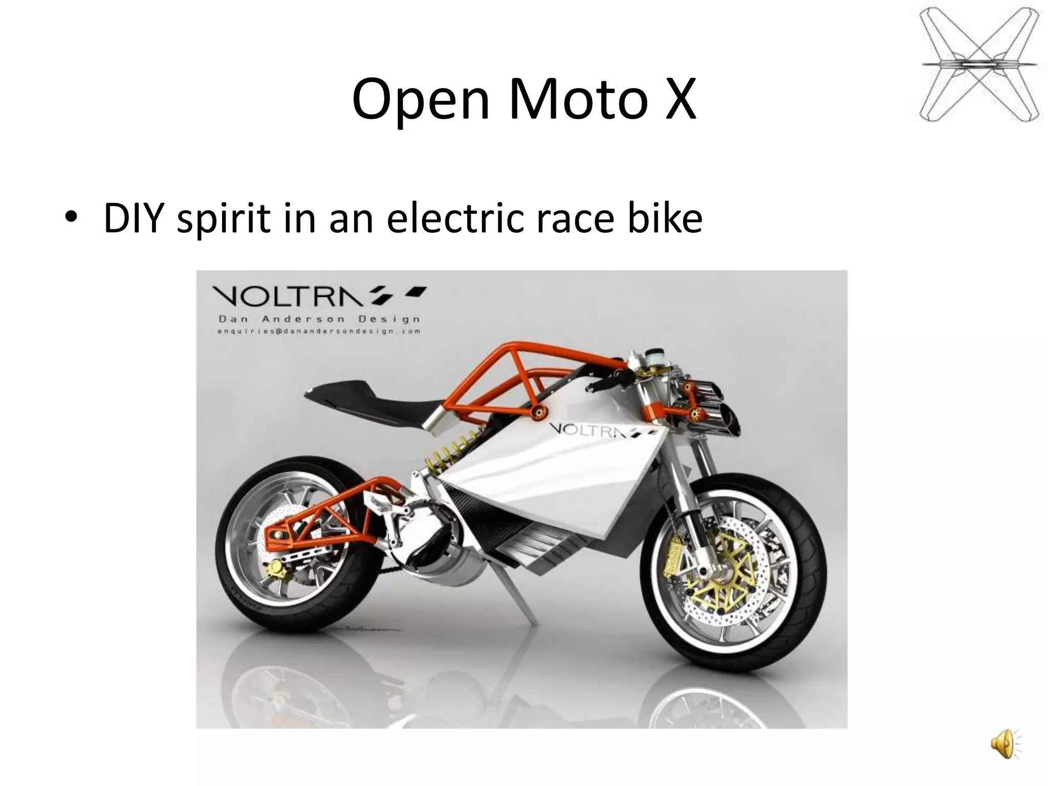 Open Moto XDIY spirit in an electric race bike