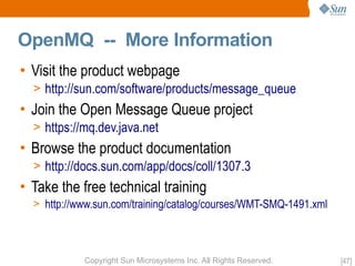 OpenMQ Aquarium Paris