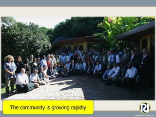 The community is growing rapidly 