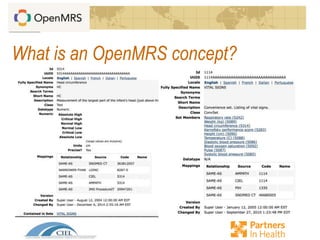 What is an OpenMRS concept?
 