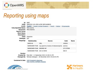 Reporting using maps
 