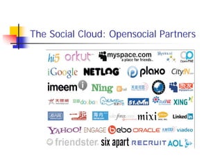 The Social Cloud: Opensocial Partners
 