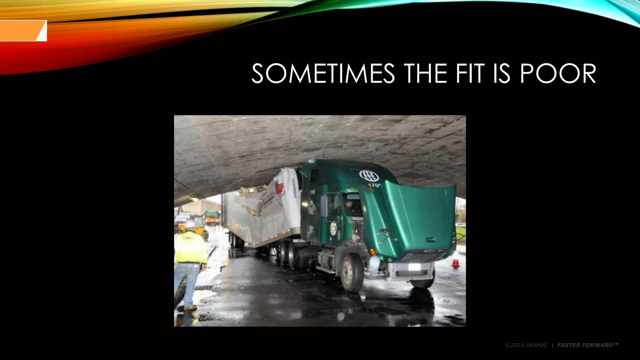 ©2015 AKAMAI | FASTER FORWARDTM
SOMETIMES THE FIT IS POOR
 