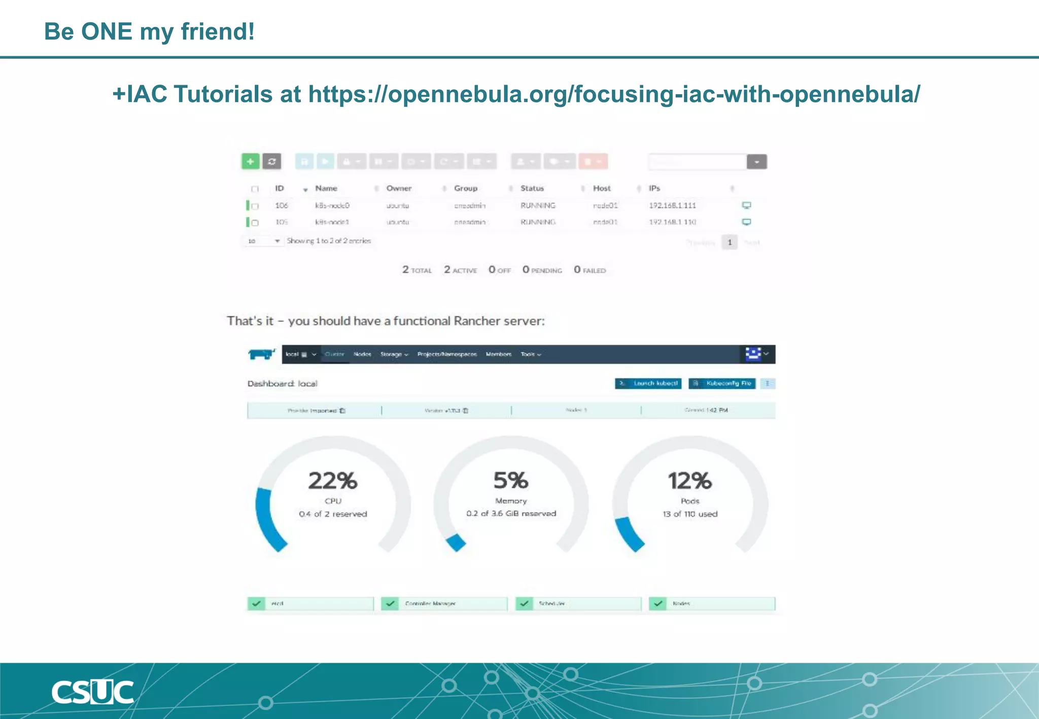 Be ONE my friend!
+IAC Tutorials at https://opennebula.org/focusing-iac-with-opennebula/
 