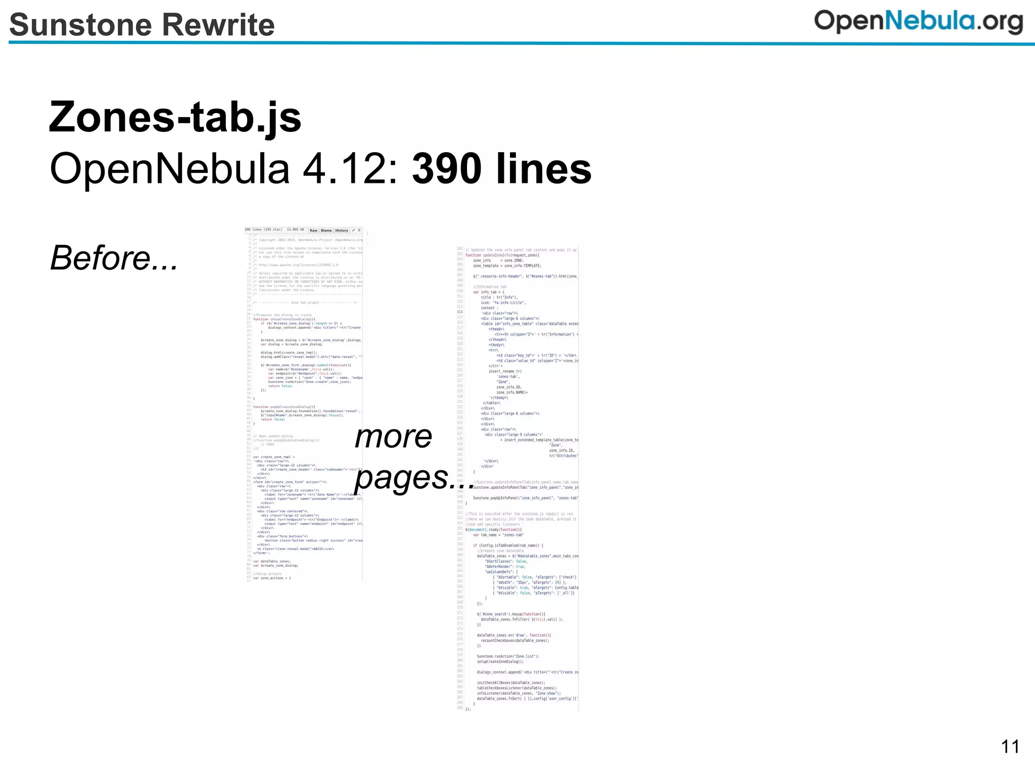 Sunstone Rewrite
Zones-tab.js
OpenNebula 4.12: 390 lines
Before...
more
pages...
11
 