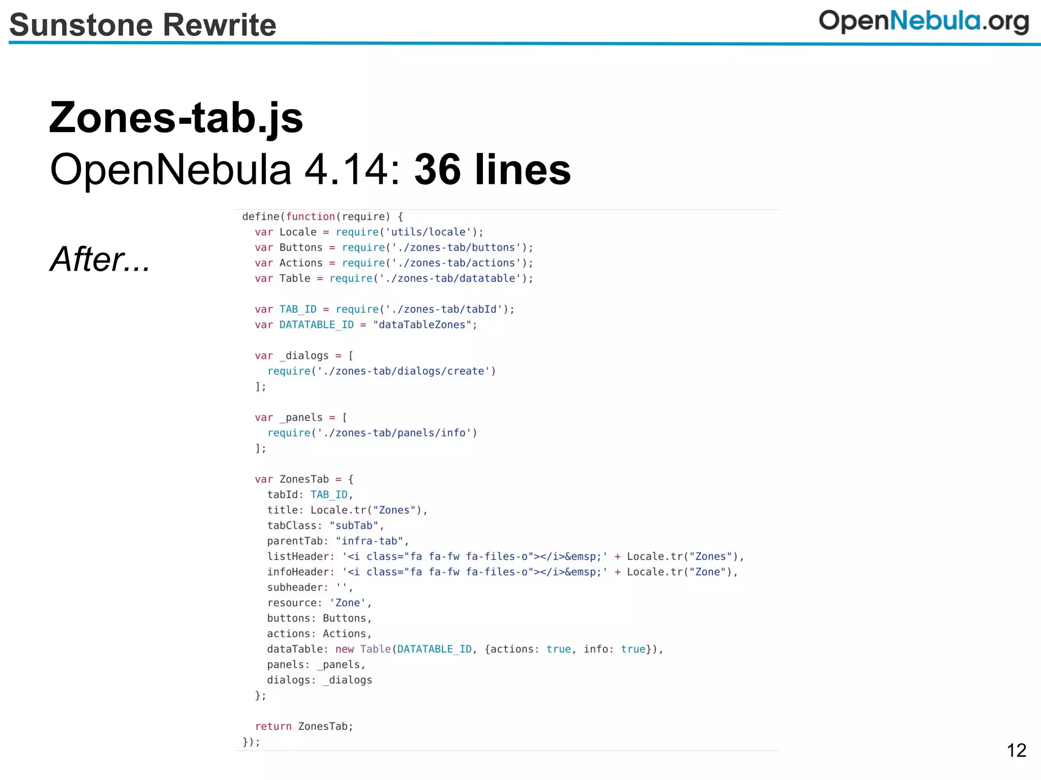 Sunstone Rewrite
Zones-tab.js
OpenNebula 4.14: 36 lines
After...
more
pages...
12
 