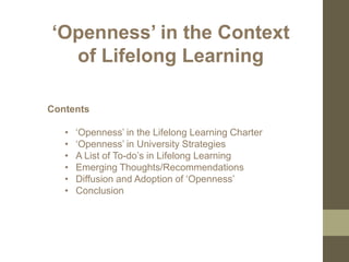 Openness To Learning 'Openness' | PPTX