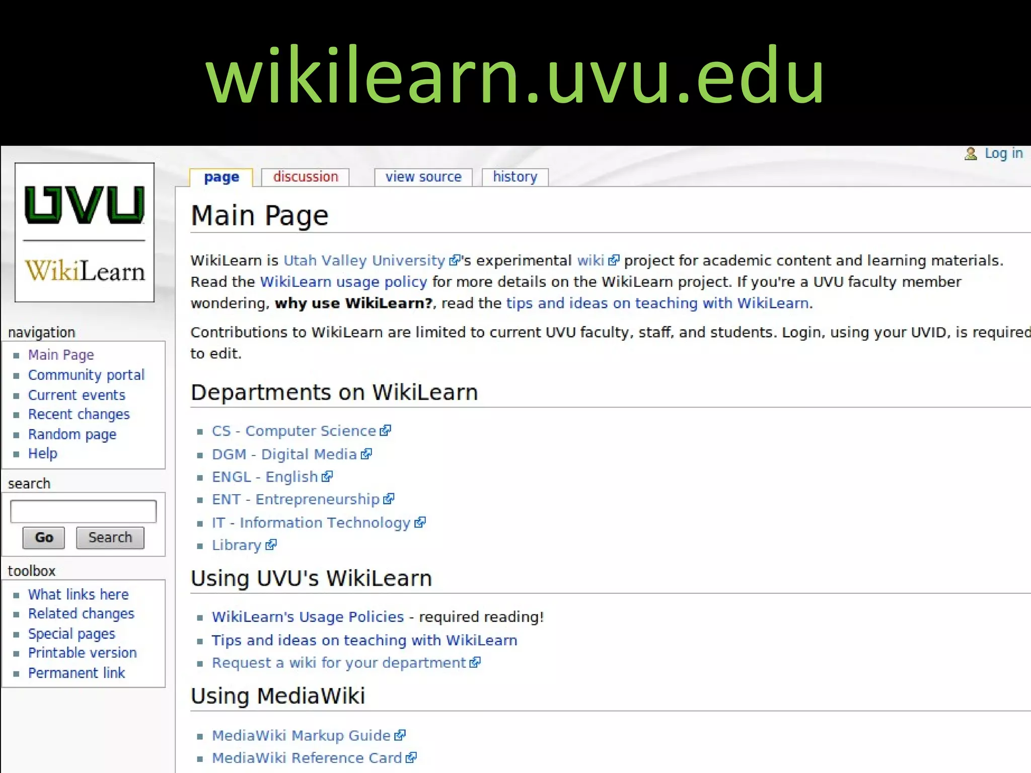 wikilearn.uvu.edu 