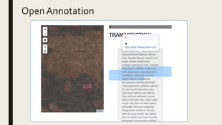 Open Annotation
 