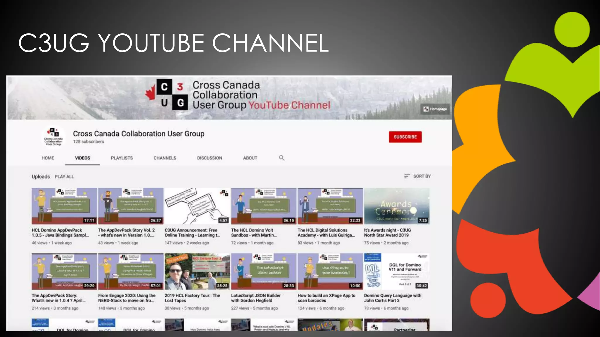 C3UG YOUTUBE CHANNEL
 