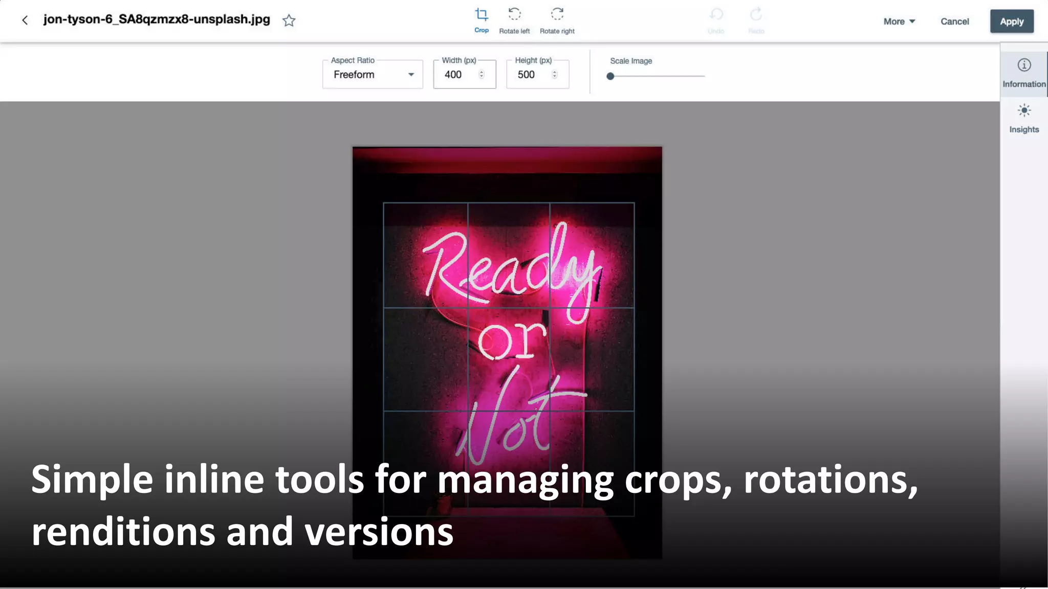 Copyright © 2019 HCL Technologies Limited | www.hcltechsw.com 25
Simple inline tools for managing crops, rotations,
renditions and versions
 