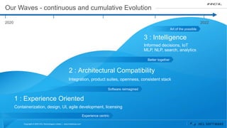 Copyright © 2020 HCL Technologies Limited | www.hcltechsw.com
Our Waves - continuous and cumulative Evolution
2 : Architec...