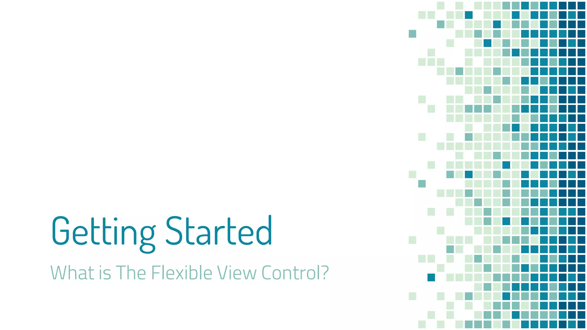 Getting Started
What is The Flexible View Control?
 