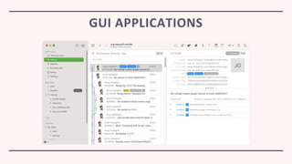 GUI APPLICATIONS
 