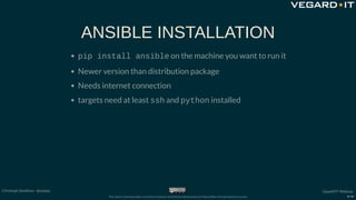 February OpenNTF Webinar: Introduction to Ansible for Newbies Slide 24