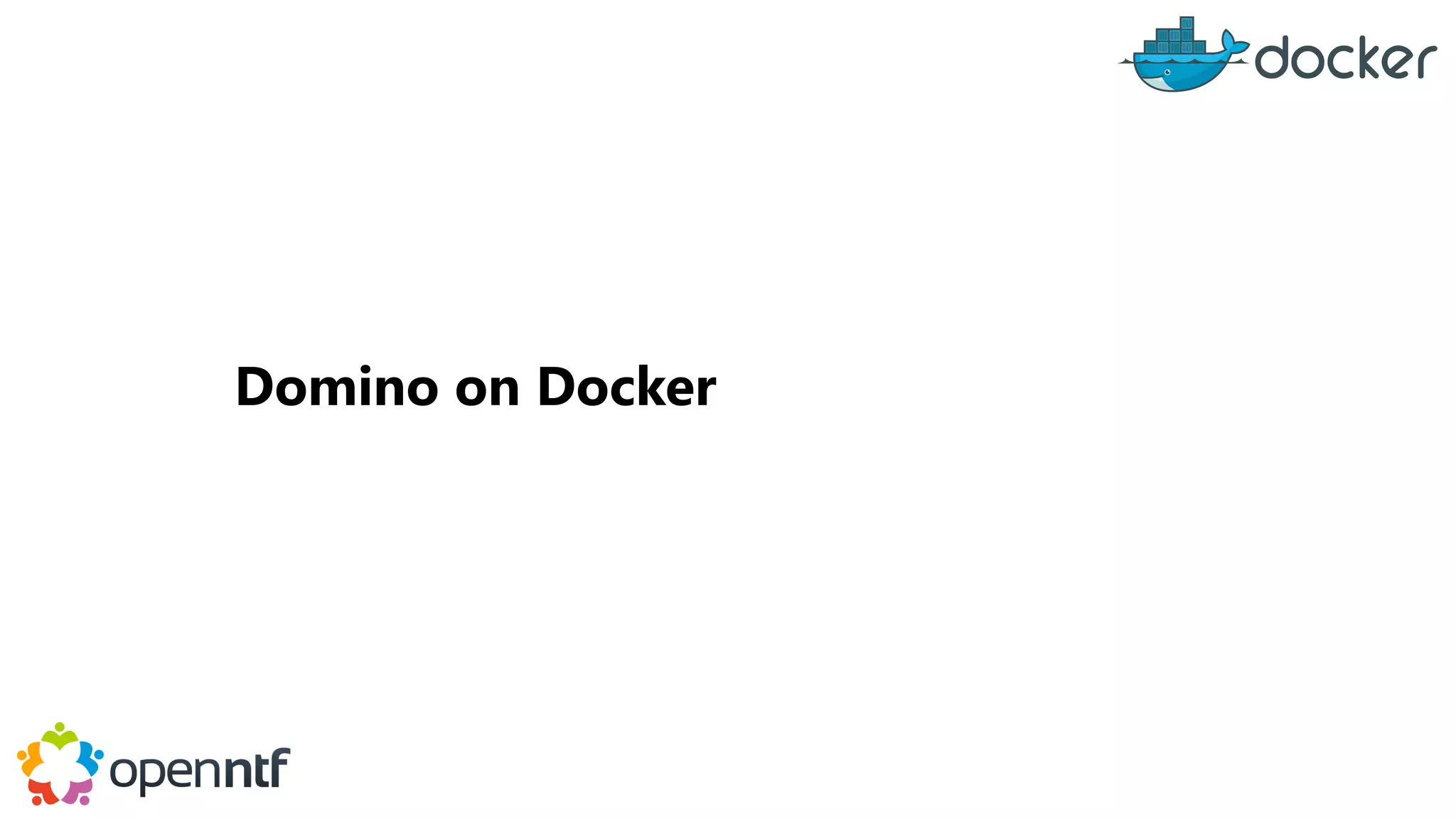 Domino on Docker
 