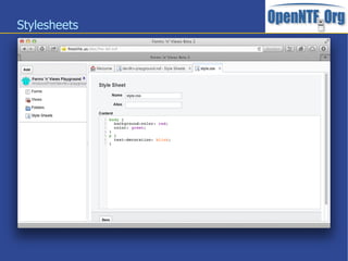 Stylesheets
 