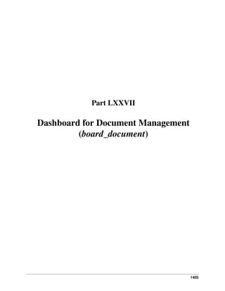 Part LXXVII

Dashboard for Document Management
(board_document)

1405

 