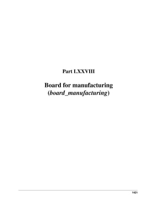 Part LXXVIII

Board for manufacturing
(board_manufacturing)

1421

 