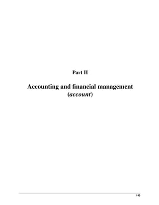 Part II

Accounting and ﬁnancial management
(account)

145

 