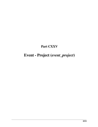 Part CXXV

Event - Project (event_project)

2219

 