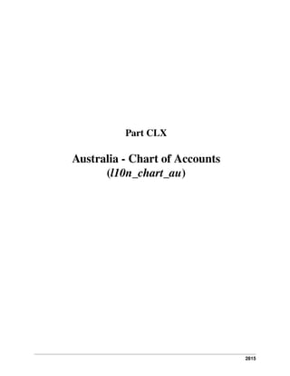 Part CLX

Australia - Chart of Accounts
(l10n_chart_au)

2815

 
