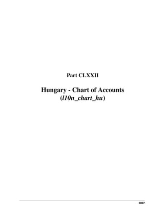 Part CLXXII

Hungary - Chart of Accounts
(l10n_chart_hu)

3007

 