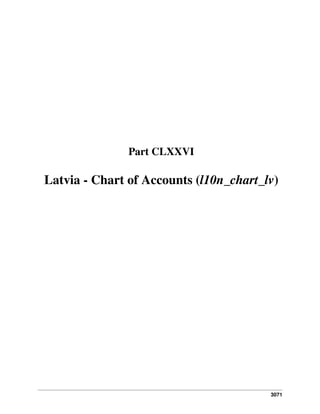 Part CLXXVI

Latvia - Chart of Accounts (l10n_chart_lv)

3071

 