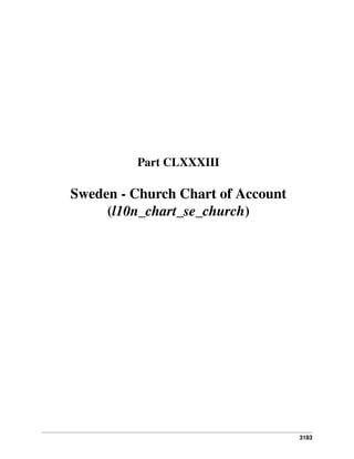 Part CLXXXIII

Sweden - Church Chart of Account
(l10n_chart_se_church)

3183

 