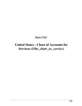 Part CXC

United States - Chart of Accounts for
Services (l10n_chart_us_service)

3295

 