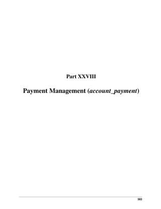 Part XXVIII

Payment Management (account_payment)

583

 