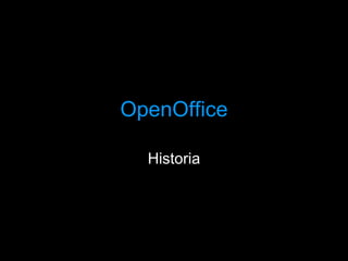 OpenOffice Historia 