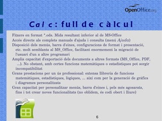 Disseny basat en estàndards oberts xml (OpenDocument – Oasis) 