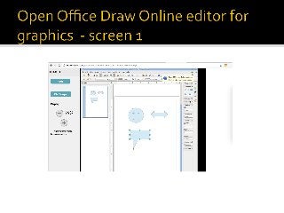 Open Office Draw online editor for graphics